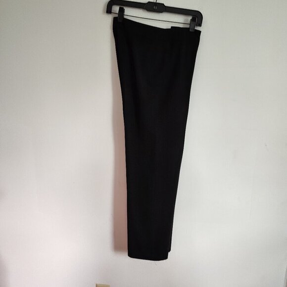 Ladies Petite SZ 4P Jones New York Black Wide Leg Pant - Picture 1 of 4